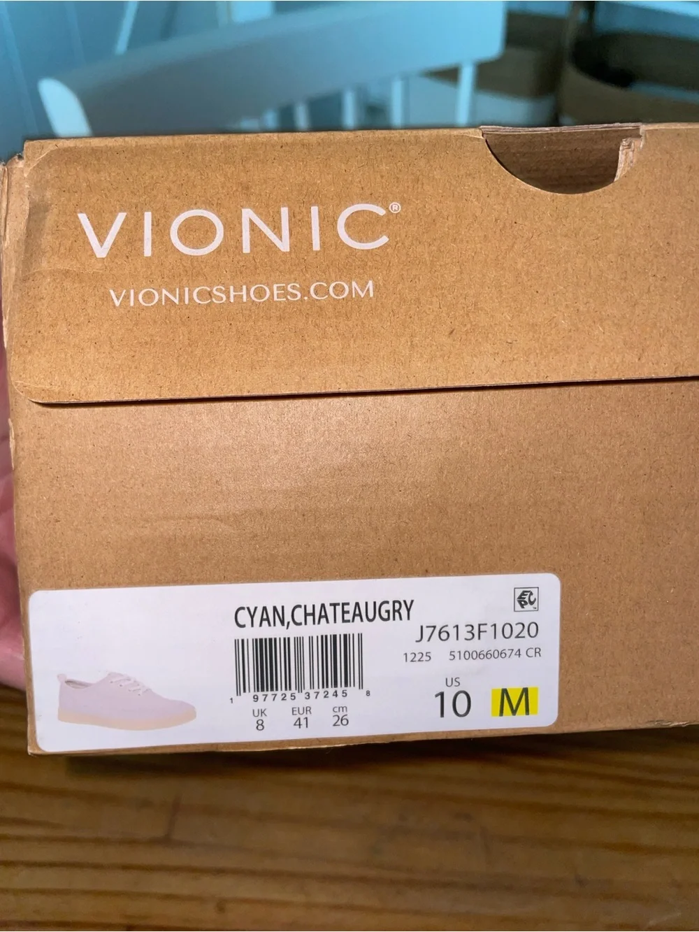 Vionic Women's Beach Cyan Slip On Sneaker In Chateau Grey Sz 10M NWB